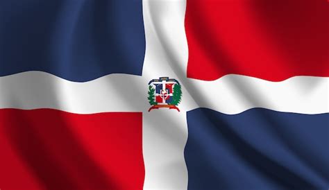 Drapeau De La République Dominicaine Voyage Carte Plan