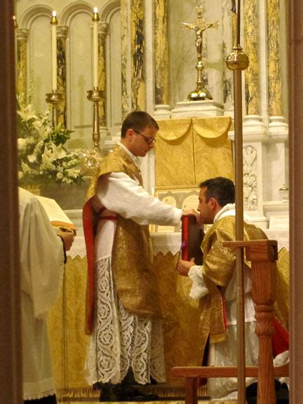 The gospel of peter also records the words of the talking cross. Fr. Karl Marsolle FSSP First Mass - Priestly Fraternity of ...