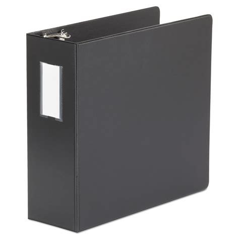 Universal Deluxe 3 D Ring Binder With Label Holder 4 Capacity 12