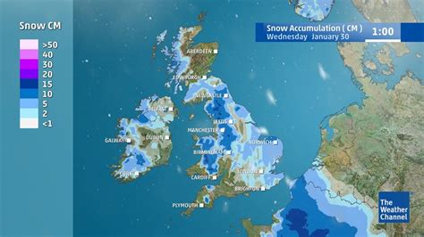 Snow Set To Fall Across Large Areas Of The Uk The Weather Channel