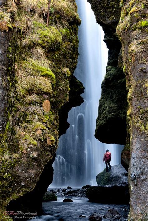 Grpgljúfrafoss Waterfall Cave Iceland Travel Iceland Adventures