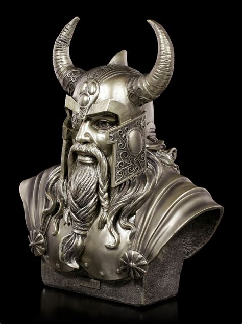 Odin Bust Medium S1 Decorative Figurine Viking God Fantasy Monte Moore