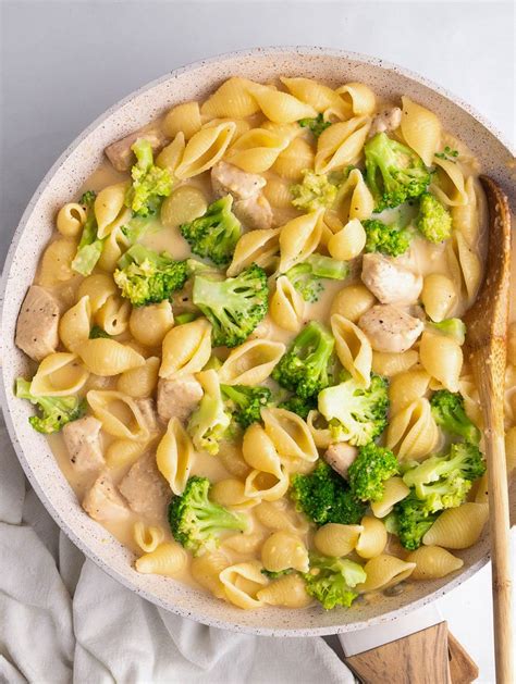 Cheesy Chicken Broccoli Pasta Shells Cookin With Mima