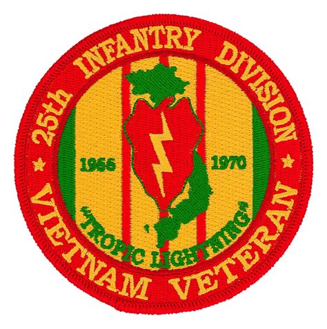 25th Infantry Division Vietnam Veteran Patch Flying Tigers Surplus