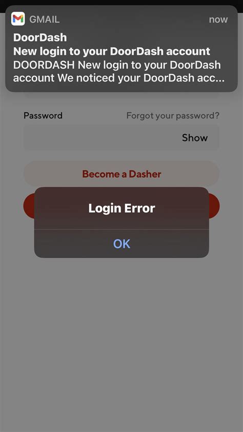 Cant Loggin Into Door Dash Driver App How Do I Get It To Work R