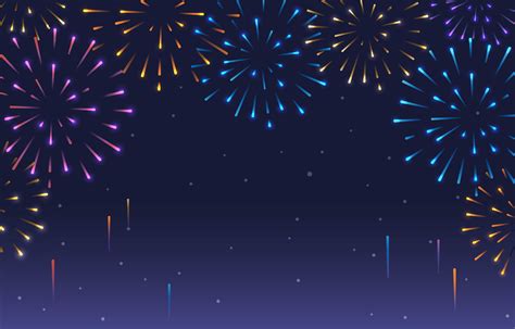 Colorful Fireworks Background 1446173 Vector Art At Vecteezy