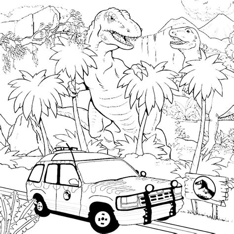 Dibujos Para Colorear De Jurassic World Para Imprimir Gratis Gbcoloring