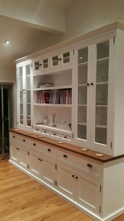 White Library Dresser Bookcases Local Made Wall Unit Ausfurniture