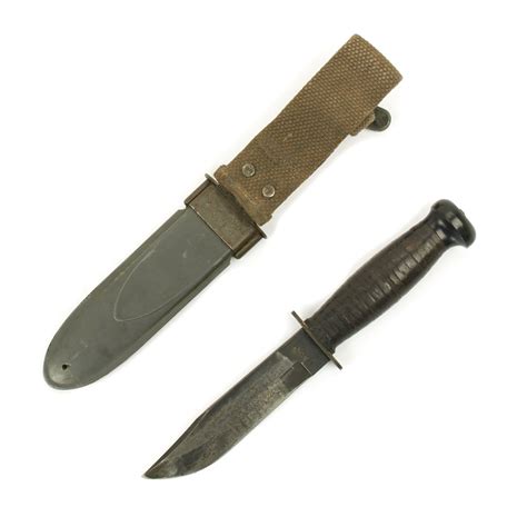 Original Us Wwii Navy Usn Mark 1 Fighting Knife By Camillus With Mk1