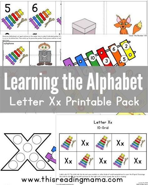 Learning The Alphabet Letter X Printable Pack This Reading Mama
