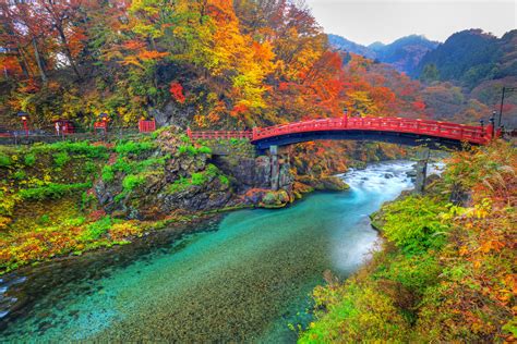 Shinkyo Bridge During Autumn In Nikko Tochigi Japan Globetrender