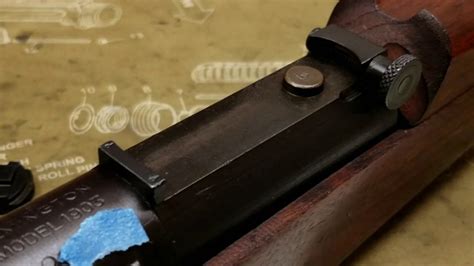 Removal Of 1903 Springfield Ladder Style Rear Sight Youtube