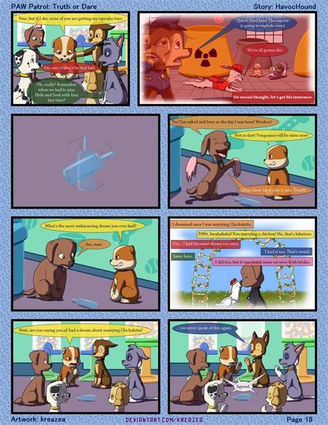 Paw Patrol Comic Truth Or Dare Pg 18 By Kreazea On Deviantart Gay Comics Funny Comics Truth