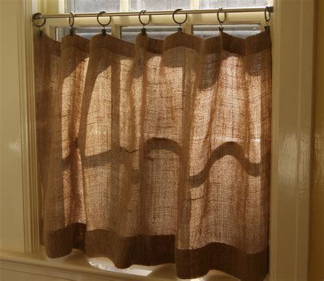 How To Make Burlap Cafe Curtains Guest Post The Prairie Homestead