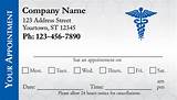 Doctor''s Appointment Card Template Images