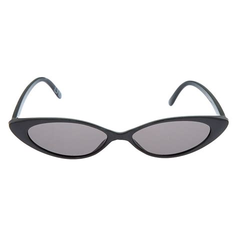 Slim Cat Eye Sunglasses Black Claires Us