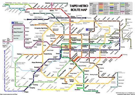 Taipei Metro Metro Rail Map Metro Map Transport Map Public Transport