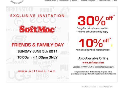 Get cash back on every purchase. Soft Moc Friends and Family Sale Canada Save Up To 30% ...