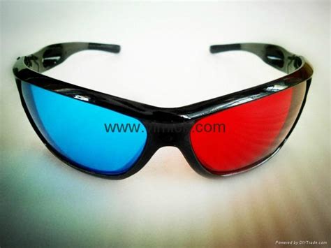 Plastic Anaglyph Red Blue Cyan 3d Vision Plastic Glasses For 3d Movies And Games Vmk G102