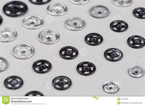 Metal Buttons Stock Photo Image Of Clothing White Wear 61611680