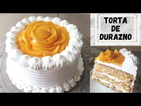 TORTA DE DURAZNO con CREMA CHANTILLY FÁCIL y DELICIOSA TORTA HÚMEDA DE