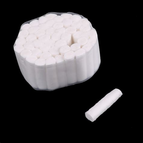 50pcslot 1038mm Disposable Dental Cotton Rolls Absorbent Medical High