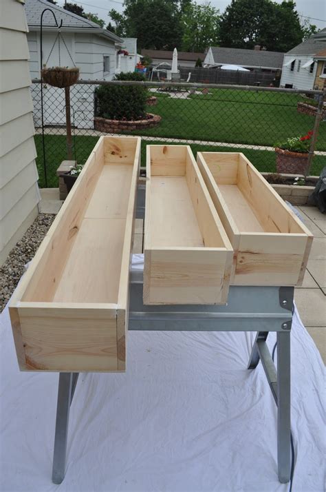 Diy galvanized herb garden window boxes. Billy: Easy Wood Window Box Planter Plans Wood Plans US UK CA