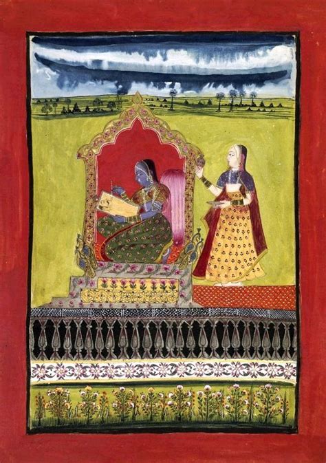 Dhanasri An Illustration From A Dispersed Ragamala Series Rajasthan