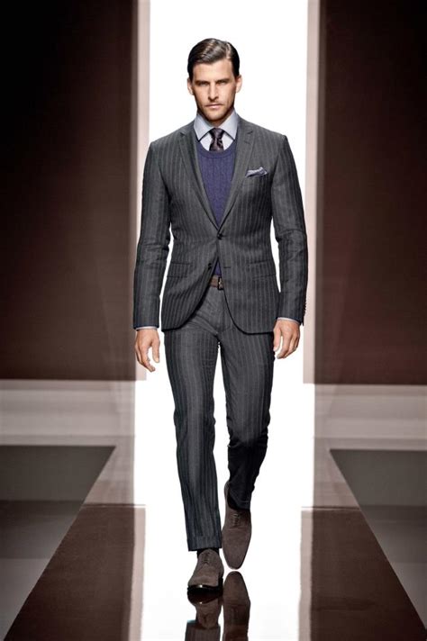As the waistcoat is worn very close or near to the body, it should be cut comfort in mind. BOSS Mens Three Piece Suit Selection Fall 2012