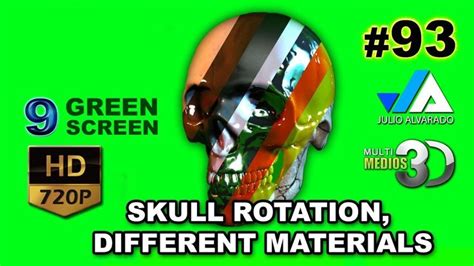 Skull Rotation Green Screen 3d Greenscreen Green Screen