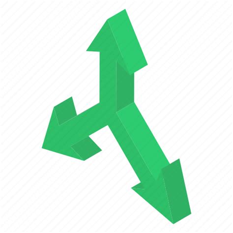 Decision arrow, direction arrow, direction sign, indicating arrow, road direction icon