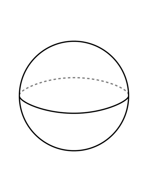 Flashcard Of A Sphere Clipart Etc