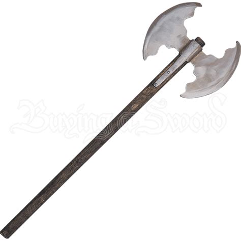 Medieval Double Headed Axe Me 0125 By Medieval Swords Functional