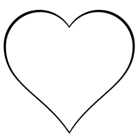 Heart Black And White Outline Clip Art Library