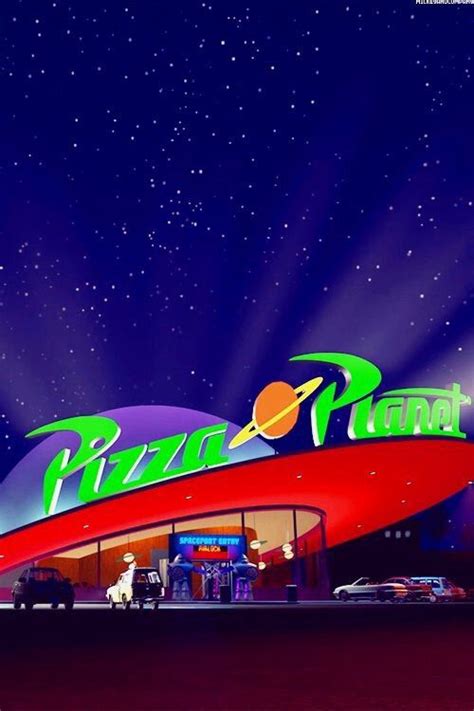 Pizza Planet On We Heart It Papel Tapiz Disney Fondos De Pantalla De