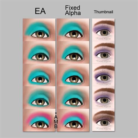 Mod The Sims Ea Eyeshadow Texture Fix Default Replacements