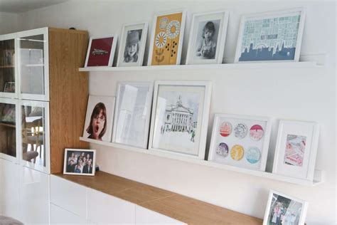 How we created the perfect gallery wall with Ikea Mosslanda picture ledges. - Maflingo