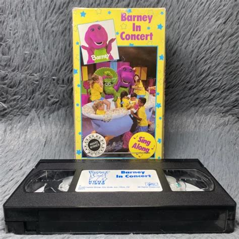 Barney In Concert Vhs 1991 Sing Along Songs Video Tape Lyons Group