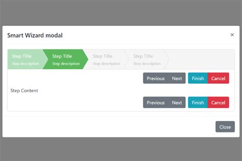Bootstrap Step Wizard Style Interface Smart Wizard Js