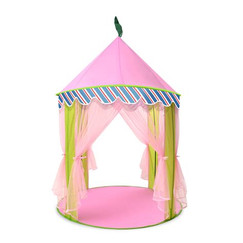 Odoland Princess Castle Children Play Tent For Kids Indoor