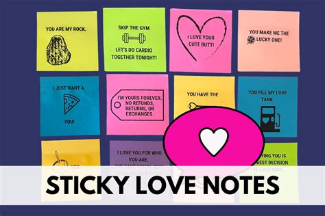 diy free printable sticky love notes for the spark