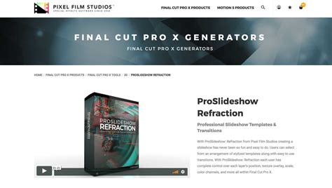 Freestyle slideshow | for final cut & apple motion. FCPX Plugin, ProSlideshow Refraction, Was Released by ...