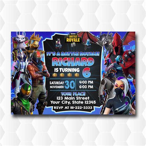 Fortnite X Battle Royale Invitations