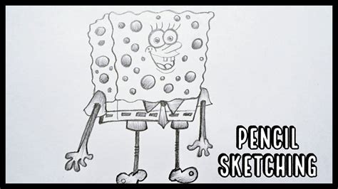 How To Draw Spongebob Squarepants Step By Step Video Pencil Art