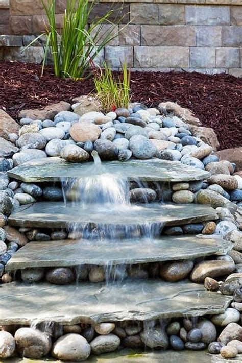 53 Relaxing Small Front Garden Design Ideas With Waterfall Waterfalls