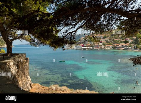Assos Village On The Ionian Island Of Kefalonia Greece Stock Photo Alamy
