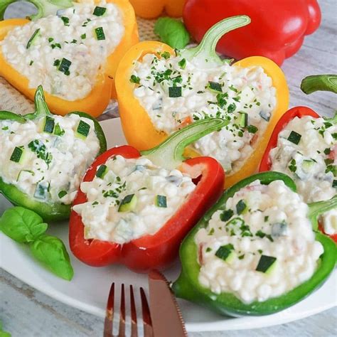 Low Carb gefüllte Paprika Snacks Für Party Caprese Salad Carbs