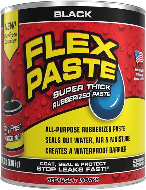 Flex Seal Paste 3 Lb Tub Black Amazonca Tools And Home Improvement