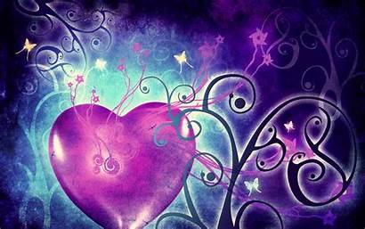 Heart Hearts Purple Dragon Colorful Wallpapers Butterflies