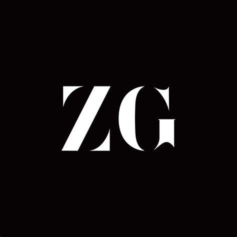 Zg Logo Letter Initial Logo Designs Template 2768094 Vector Art At Vecteezy